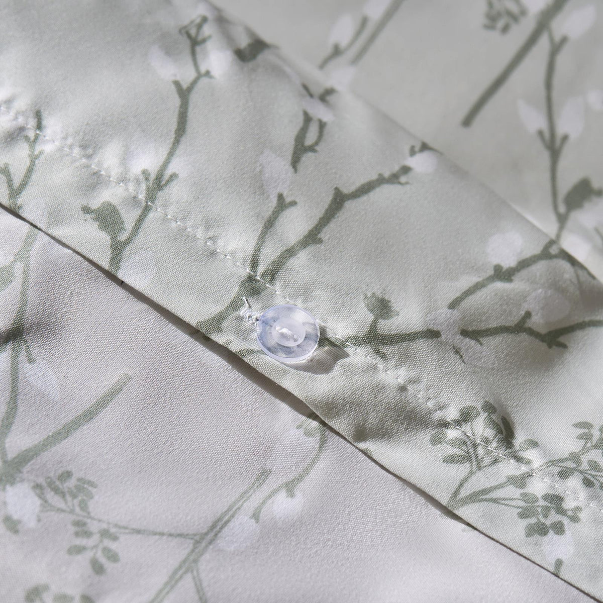 OHS Willow Branch Bedding Set Microfibre Duvet Cover with Pillowcase