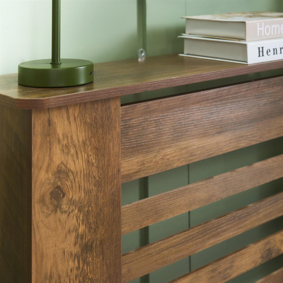 OHS Wood Radiator Cover MDF Side Board S M L Cabinet Shelf Hallway Furniture