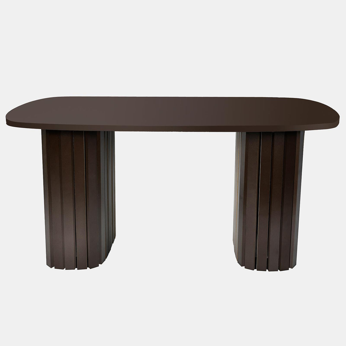OHS Madison Coffee Table Ribbed Engineered Wood Side End Desk Home Decor