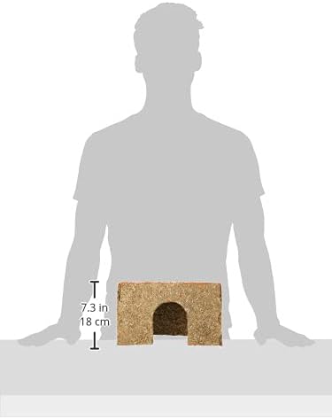 Rosewood Naturals Medium Carrot Cottage for Small Animals - Edible Toy, Hay House, Den and Hideout for Guinea Pigs, Chinchillas, Rats and Degus