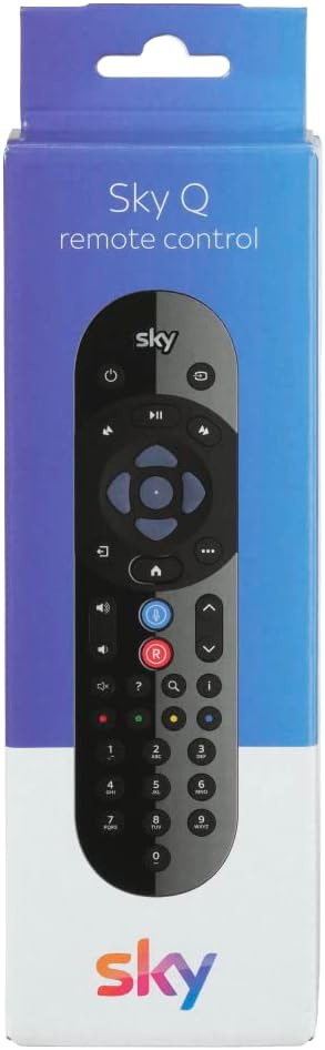 Sky Original Q Voice Remote Control – Duracell Batteries Included – Compatible with Q – Voice Search Function - Official Branded Retail Packaging - SKY135