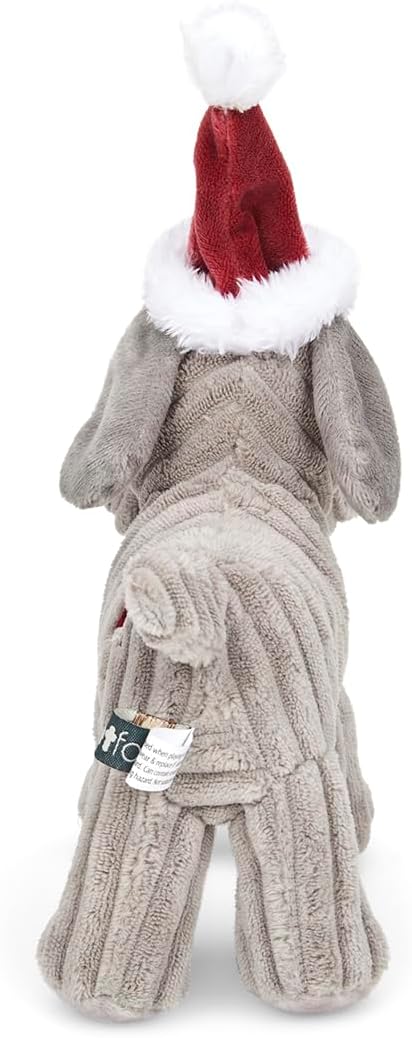 Petface Christmas Freddi Plush Dog Toy with Built-In Squeaker (Pack of 1)