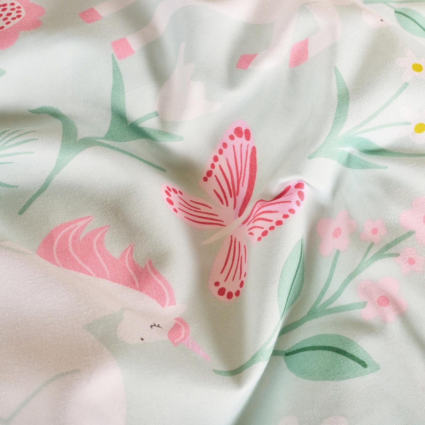 OHS Enchanted Unicorn Bedding Microfibre Print Duvet Cover Set with Pillowcase