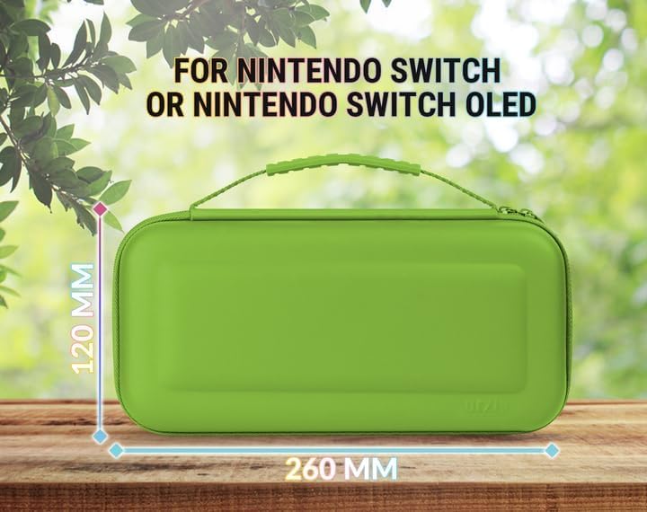 Orzly Carry Case for Nintendo Switch Lite Protective Hard Shell Portable Travel Carry Case with Storage for Accessories & Game Cartridges (Red & White)