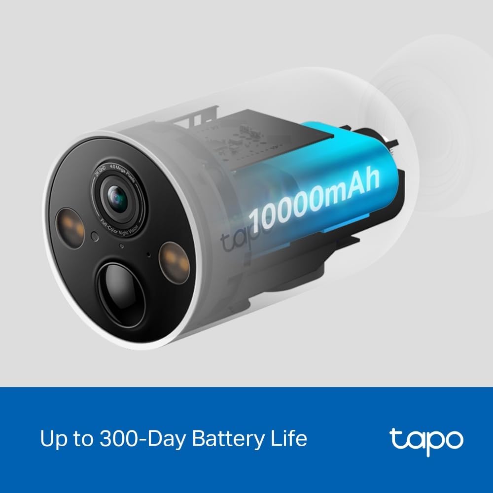 Tapo 2K QHD Wireless Indoor/Outdoor Smart Security Camera