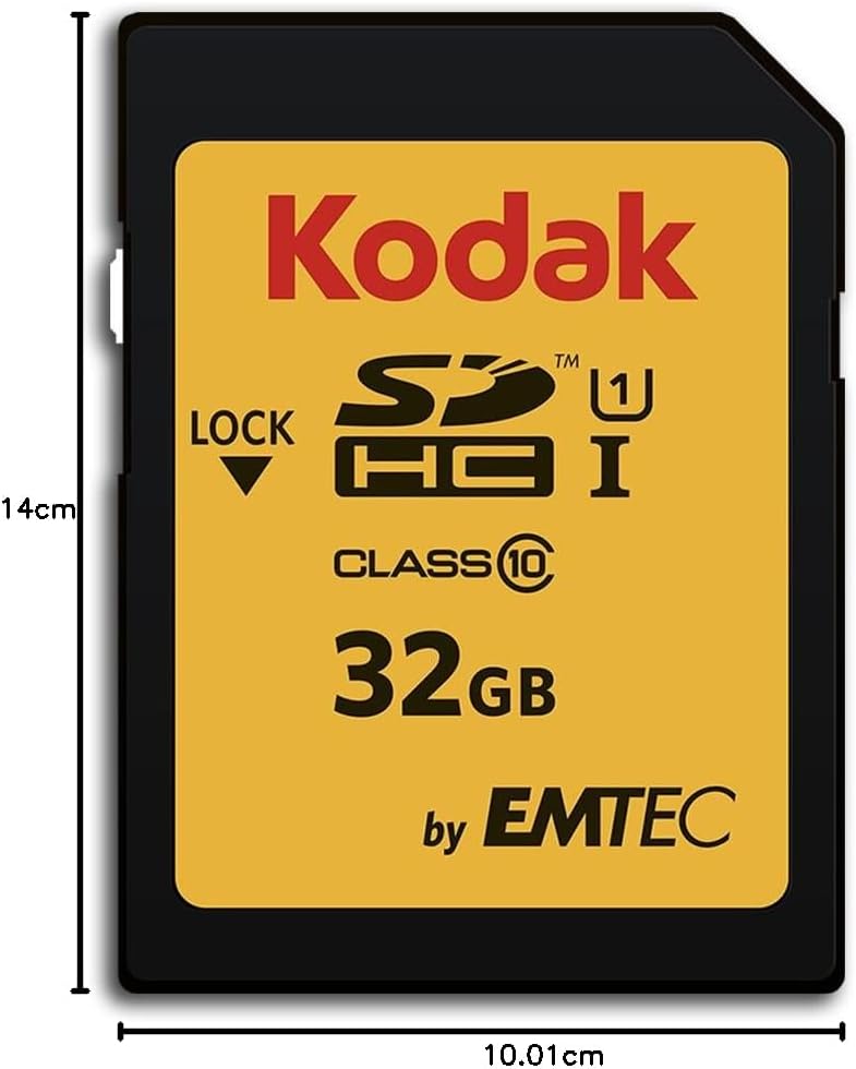 Kodak Premiun SDHC 32GB Class10 U1, packaging may vary
