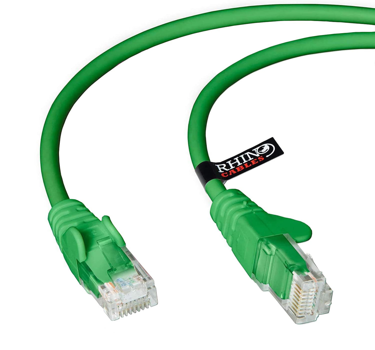 rhinocables CAT 5e Ethernet Cable, RJ45 Network Lead (3m, Black)