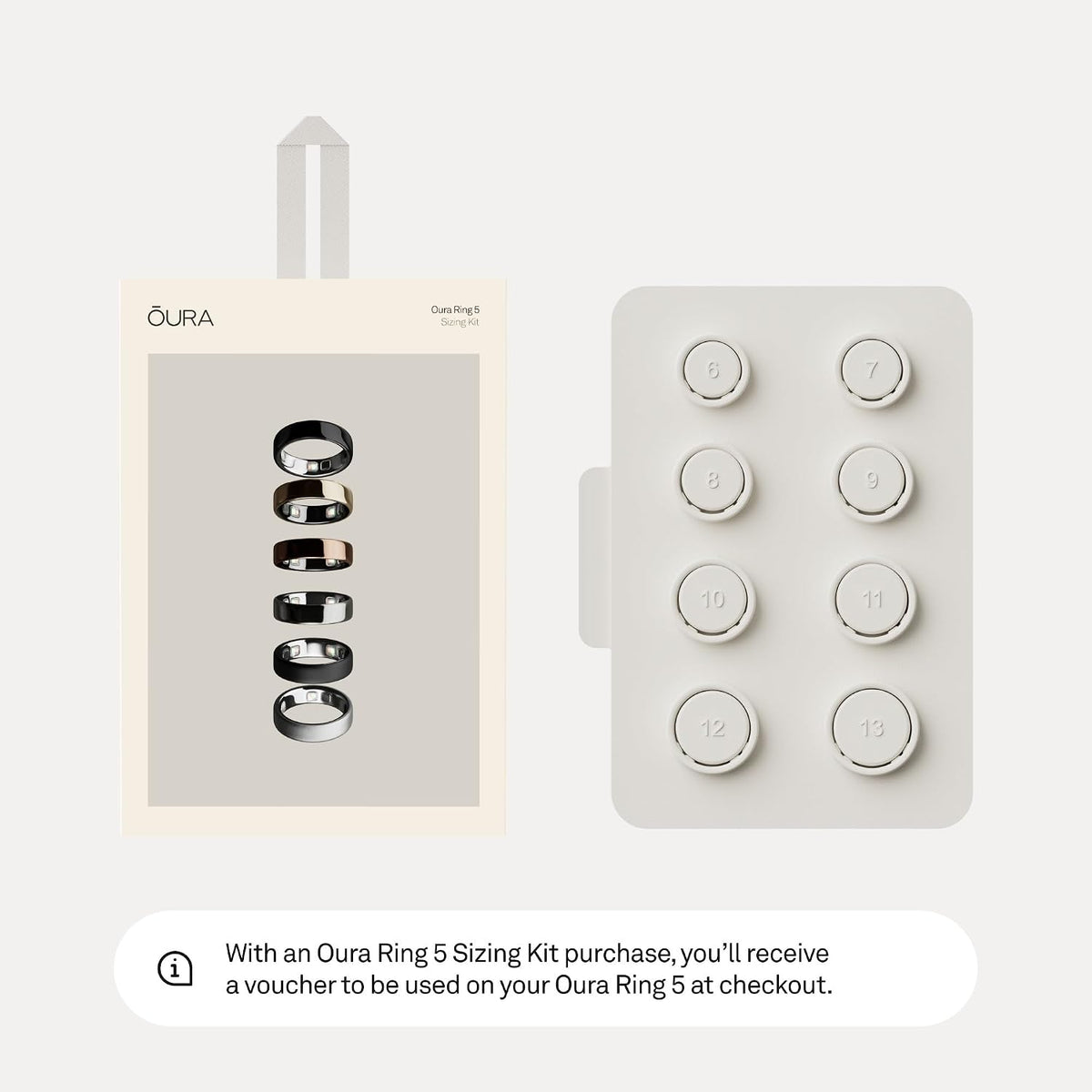 Oura Ring 5 Sizing Kit - Size Before You Buy - Unique Non Standard Fit - Reimbursement With Subsequent Smartring Purchase