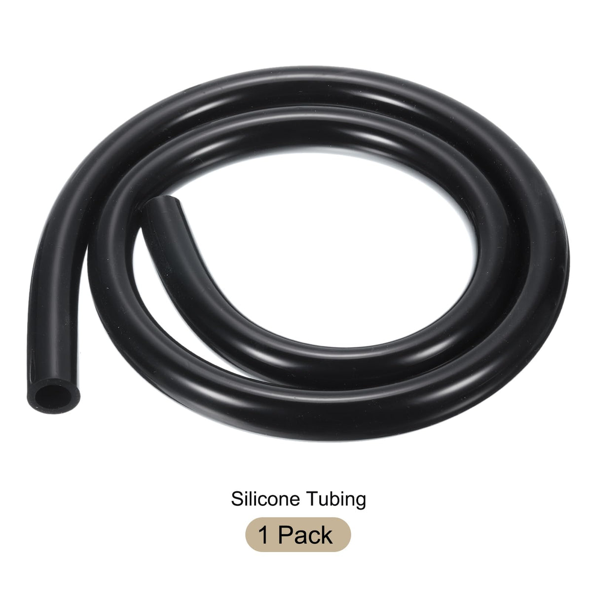 3.3ft Silicone Tubing 4mm ID 6mm OD Clear Industrial Plastic Tubing Pure Silicone Hoses for Pump Siphoning Draining Irrigation Brewing, 1/4"
