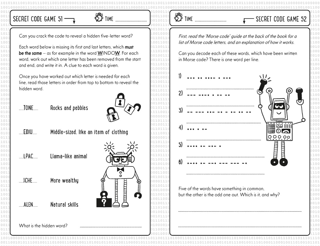 Secret Code Games for Clever Kids®: More than 100 secret agent and spy puzzles to boost your brainpower