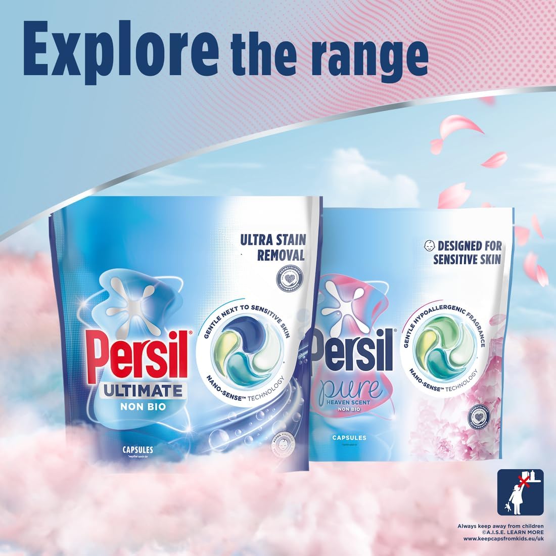 Persil Non Bio Pure Heaven Scent Laundry Detergent Capsules 31 Washes