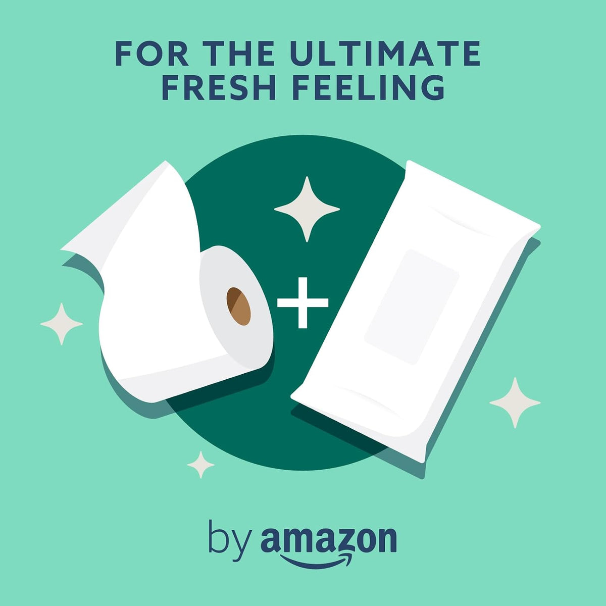 by Amazon Gentle Moist Toilet Tissues with Aloe Vera, Flushable, 240 Count (6 Packs of 40 sheets)