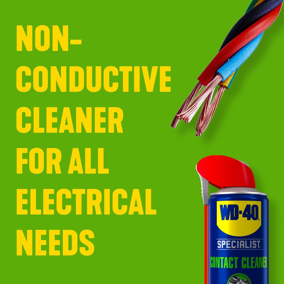 WD-40 Specialist Electrical Contact Cleaner Spray, Residue-Free - 400ml