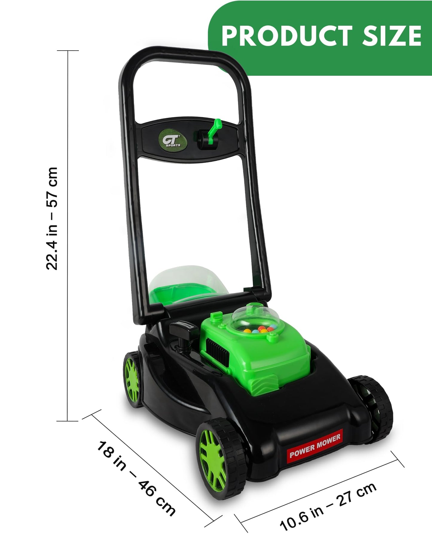 Kids Lawn Mower with Realistic Grass-Cutting Action and Sounds – No Batteries Required | Fun Outdoor Push Toy, Birthday Gift & Holiday Present for 3, 4, 5, 6, 7, 8 Year Old Boys and Girls