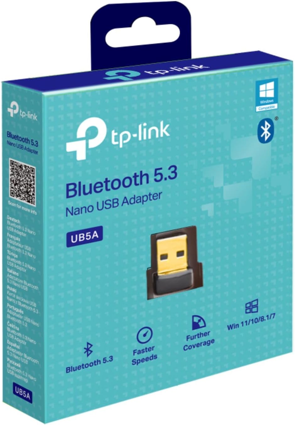TP-Link UB5A Bluetooth 5.4 USB Adapter for PC, Nano Bluetooth Dongle