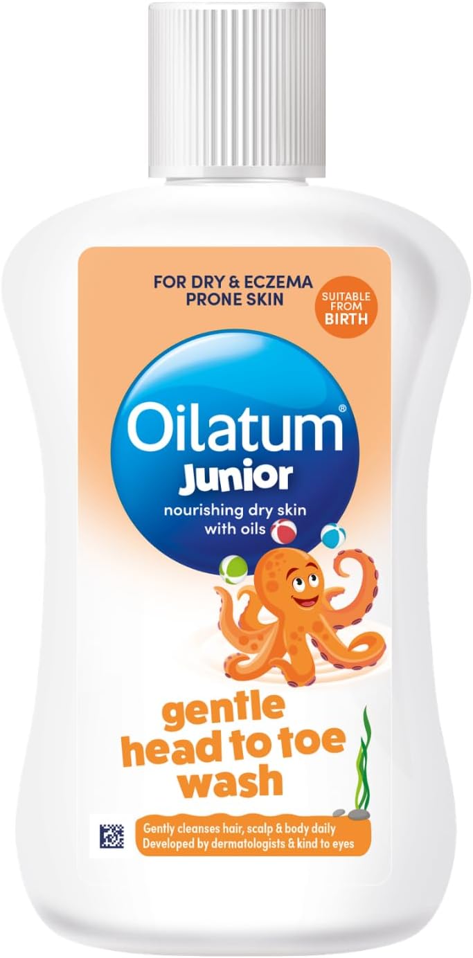 Oilatum Junior, Gentle Head-to-Toe Hair & Body Wash for Dry Skin, 300ml