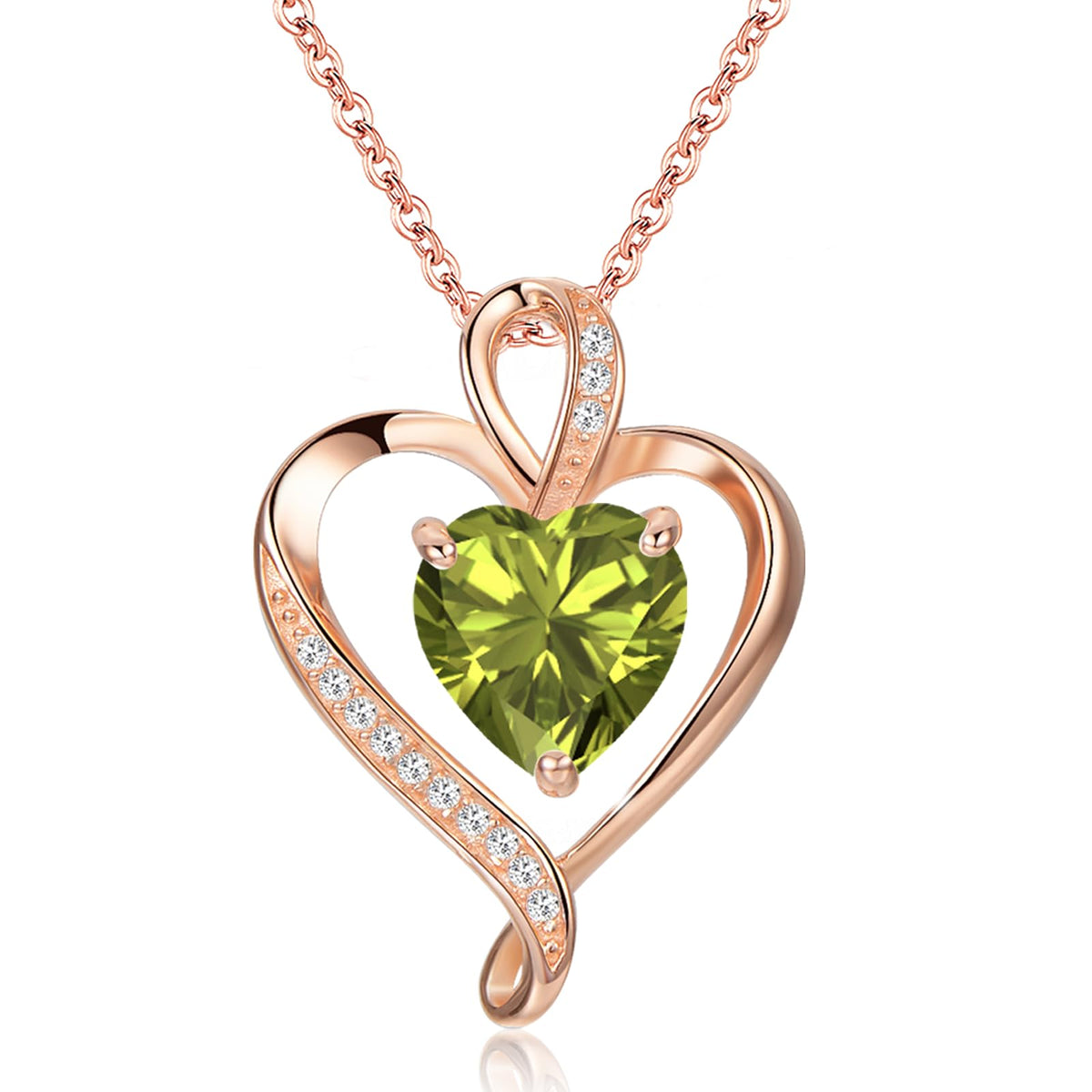 LAVUMO Heart Necklace for Women 925 Sterling Silver Love Pendant Jewellery