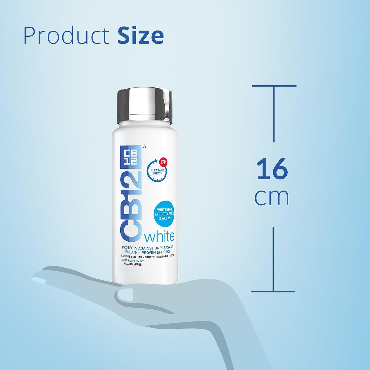 CB12 Whitening Mouthwash Alcohol Free for 12H Bad Breath Treatment 250ml