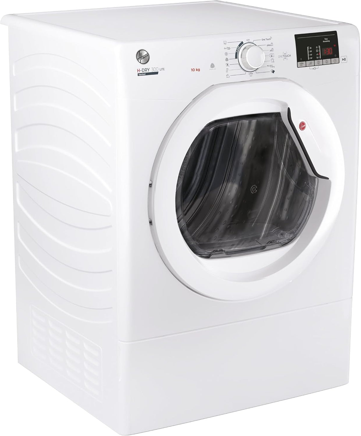 Hoover H-DRY 300 LITE Vented Tumble Dryer, 10kg, White, C Class