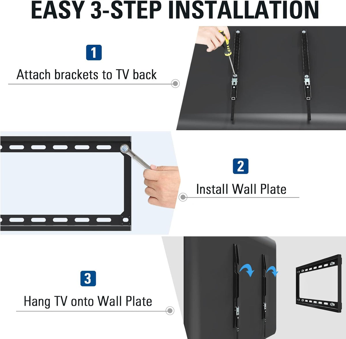 Mounting Dream Fixed TV Wall Bracket for 26-60" TV Max VESA 400x400mm 45kg