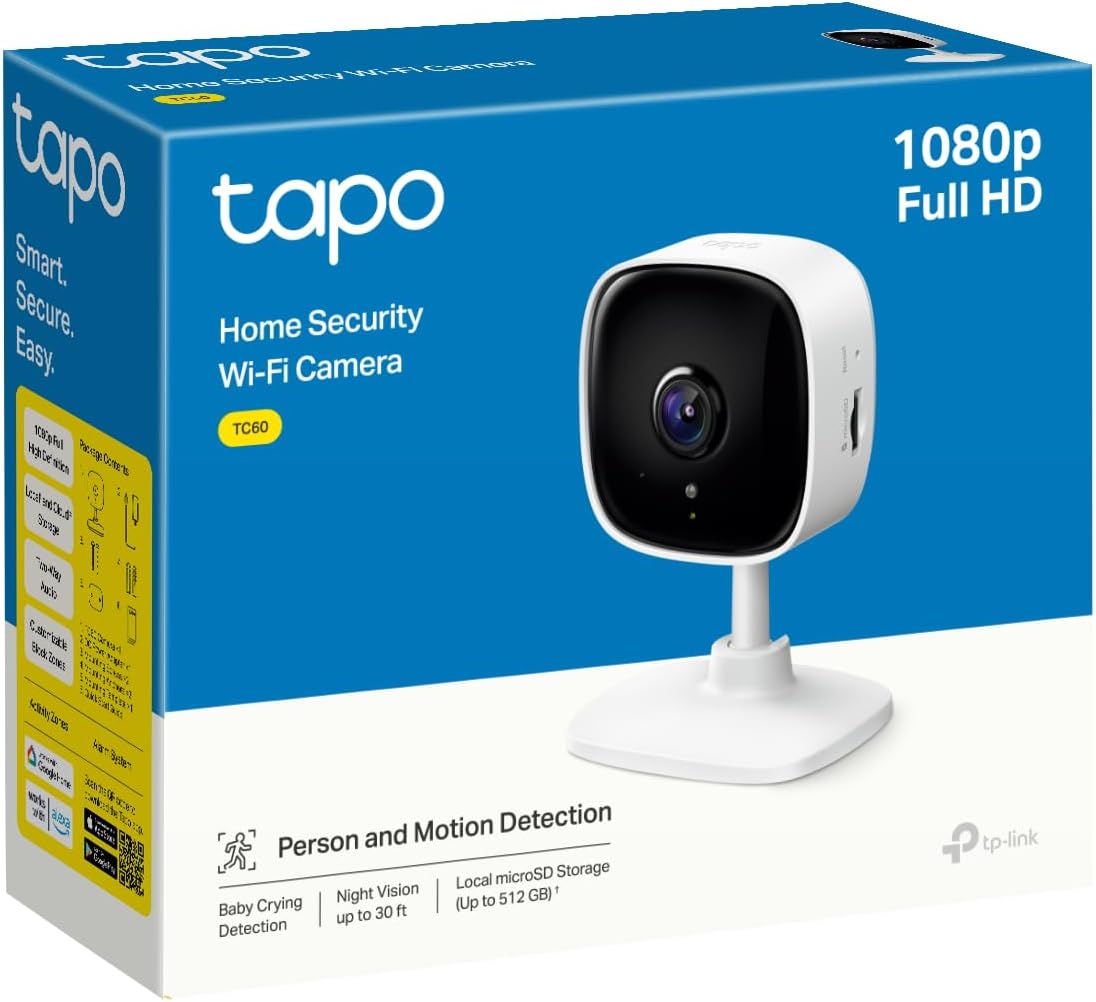 Tapo TC60 Full HD Indoor Security Camera Pet Camera Baby Camera