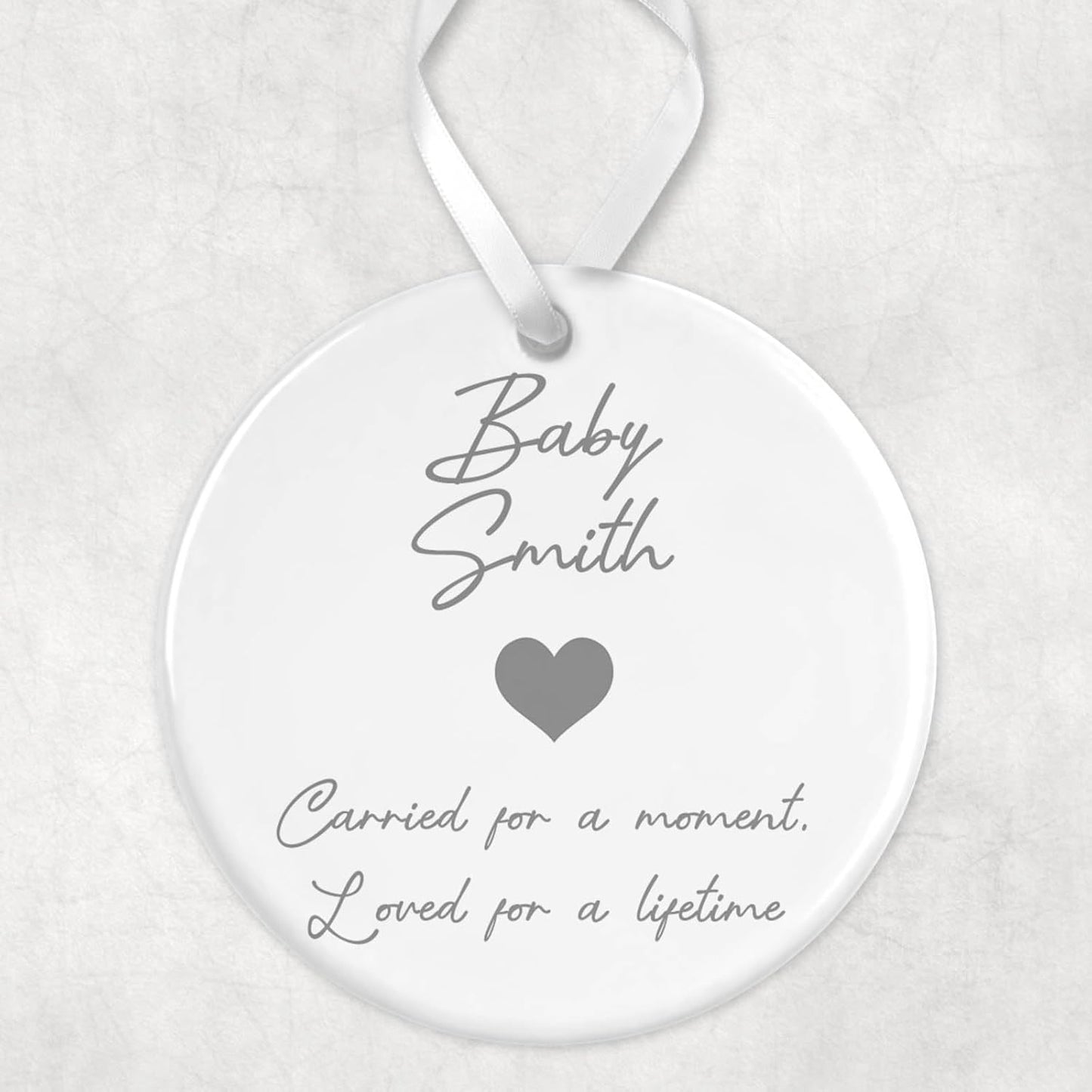 Personalised Miscarriage Gift l | Miscarriage Teddy Bear | Sentimental Baby Loss, Memorial Gift Ornament, Memorial Keepsake | Angel Baby Gift