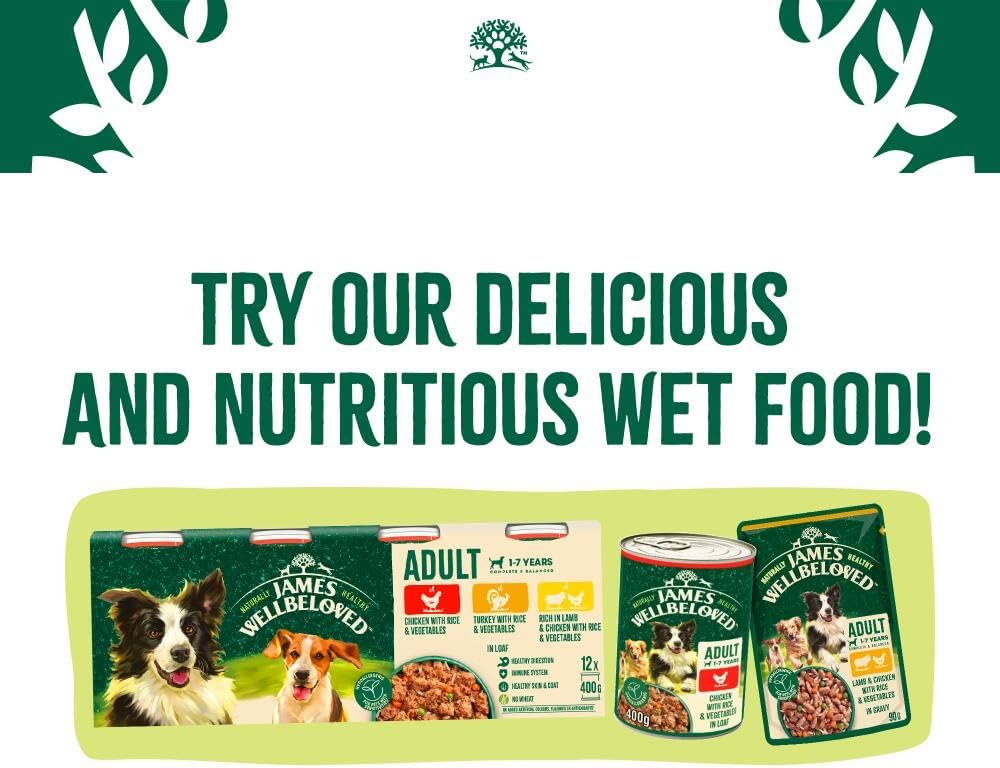 James Wellbeloved Hypoallergenic Dry Dog Food for Adult Small Breed Turkey & Rice 1.5 kg