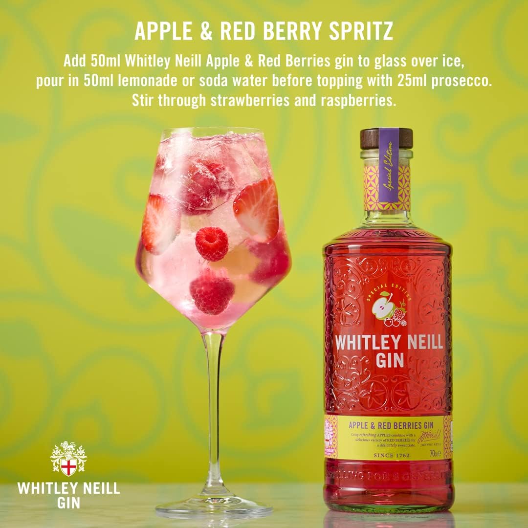 Whitley Neill Apple & Red Berries Gin 70cl