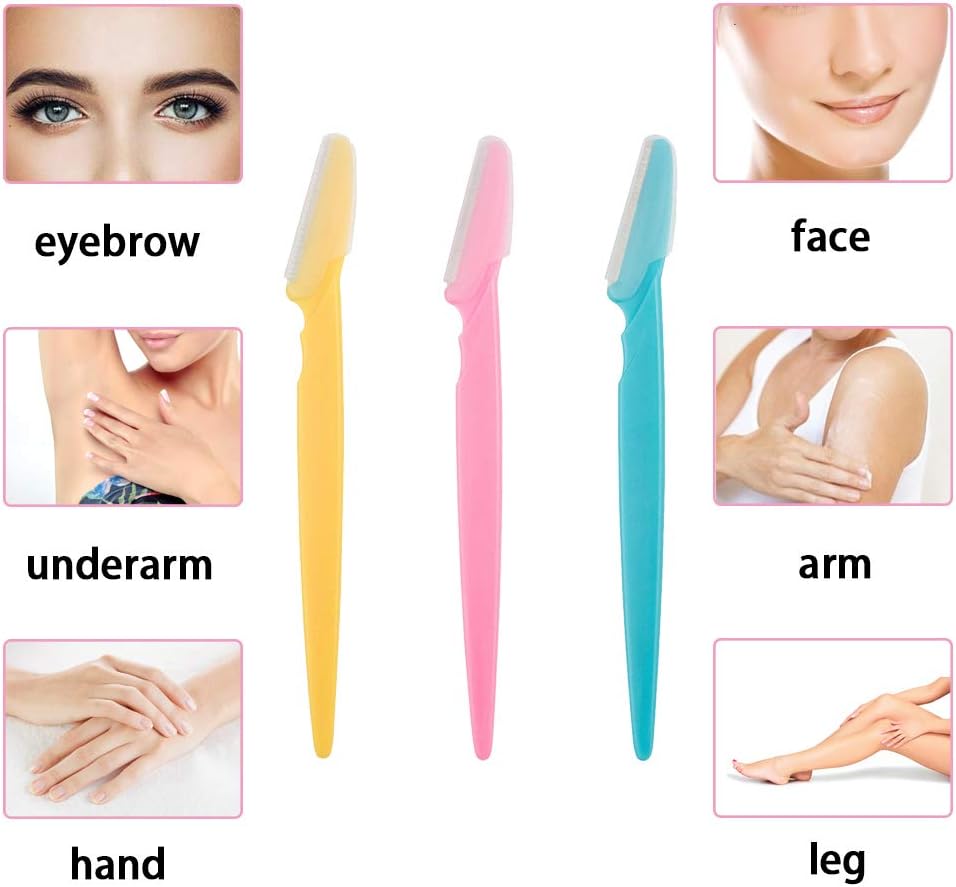 30 Pcs Eyebrow Razors Facial Hair Remover Shaver Trimmer Shaper, Exfoliating Dermaplaning Tool for Women and Men