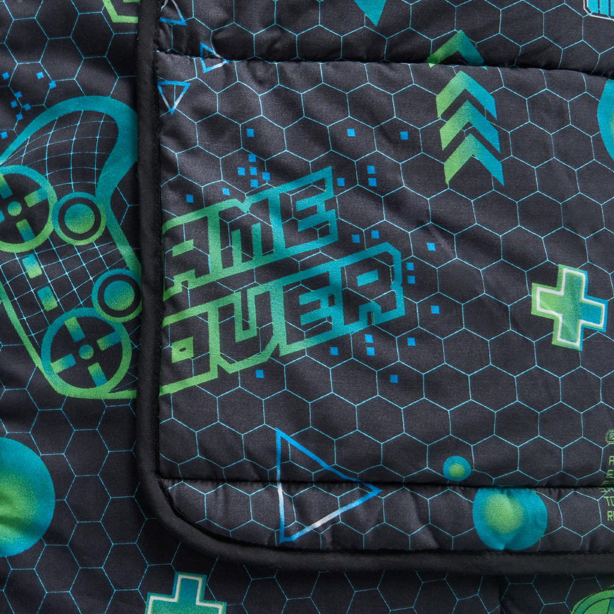 OHS Coverless 10.5 Tog Kids Gaming Duvet Pillowcase Quilt Bedding Set