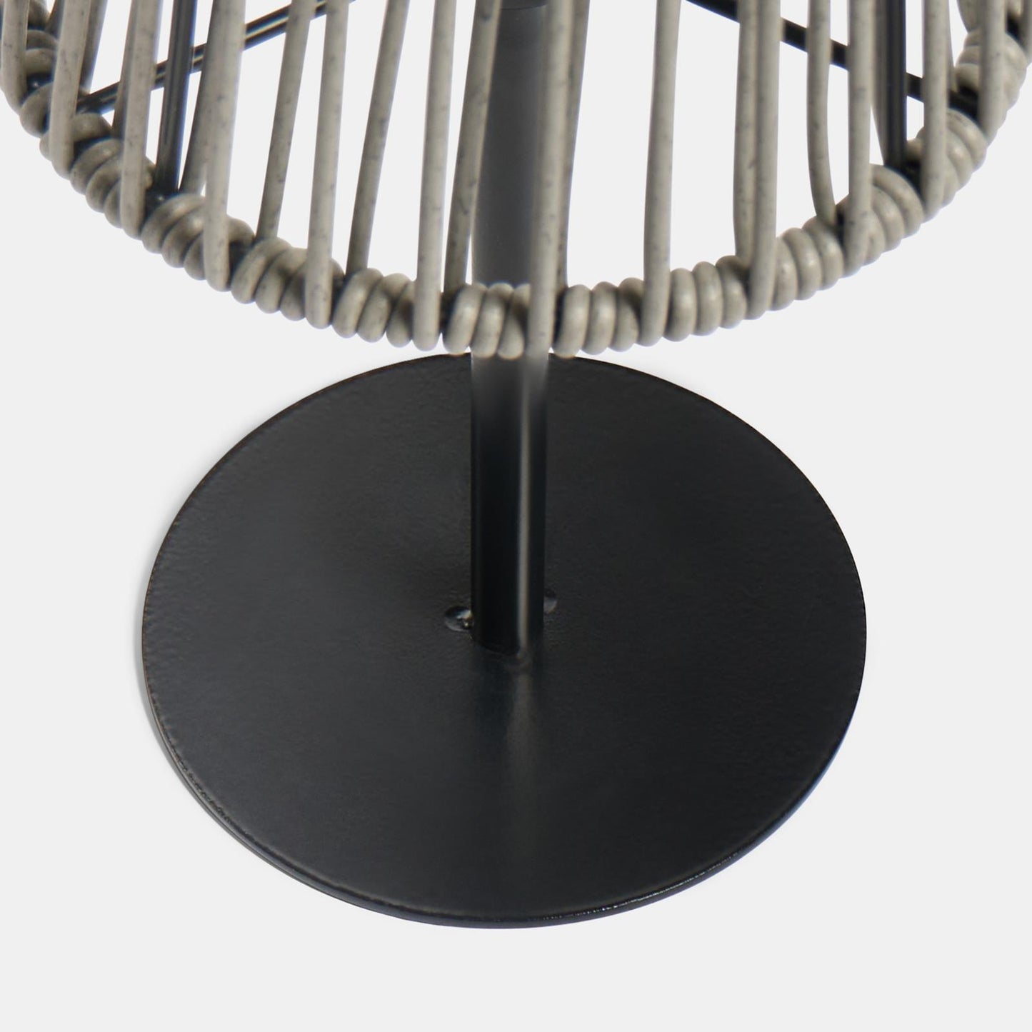 OHS Solar Table Lamp Rattan Cordless Outdoor Garden Light Dusk Sensor