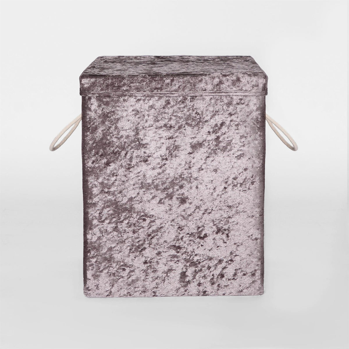 OHS Laundry Bag Crushed Velvet Foldable Compact Clothing Shoe Toy Storage Basket