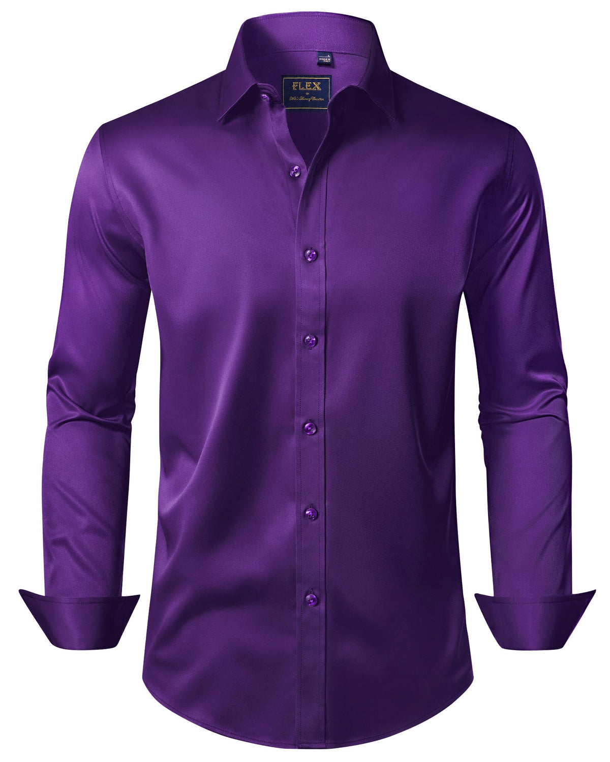 J.VER Men's Long Sleeve Stretch Dress Shirt Non Iron Casual Business Formal Shirts S-6XL