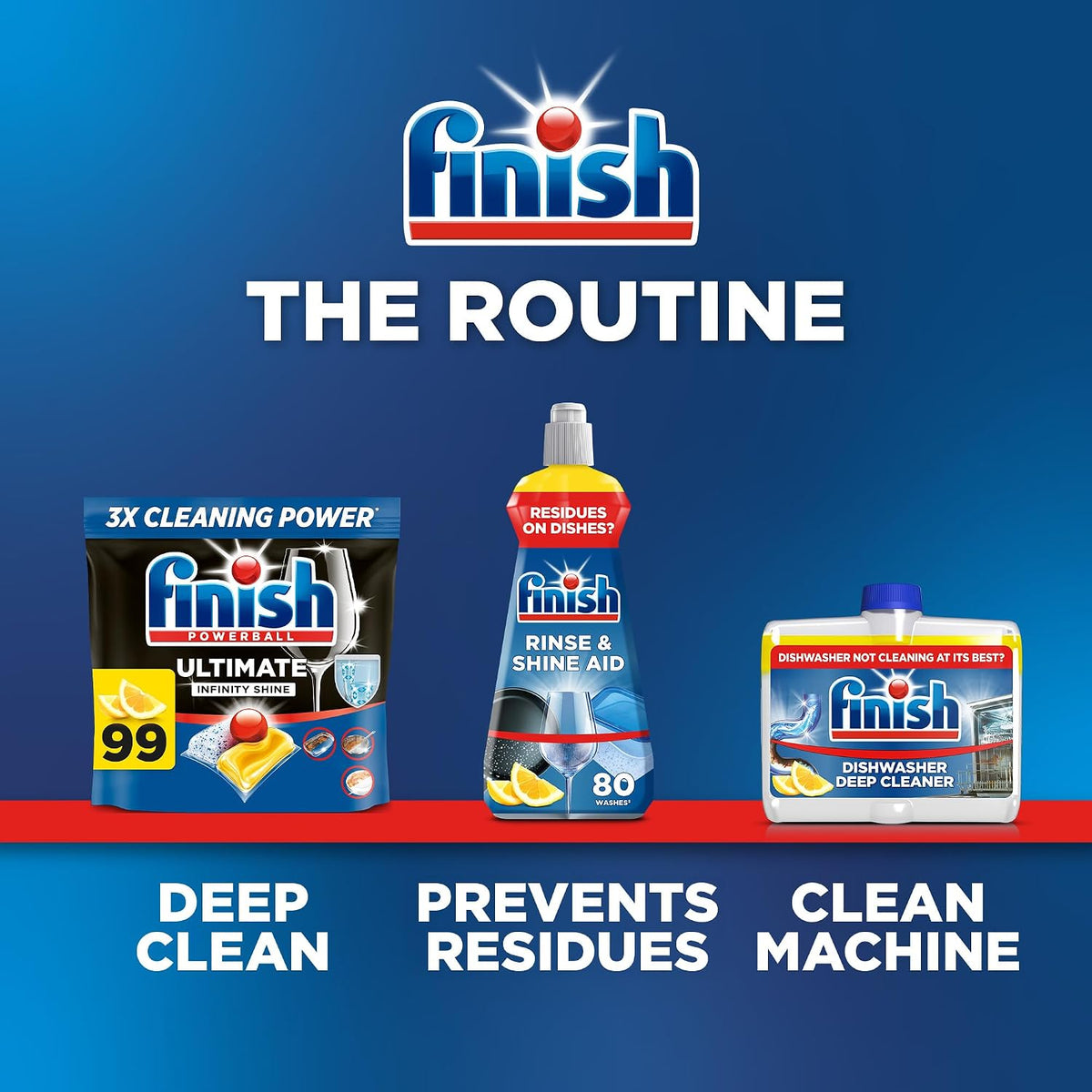 Finish Ultimate Infinity Shine, Dishwasher Tablets, Lemon, 100