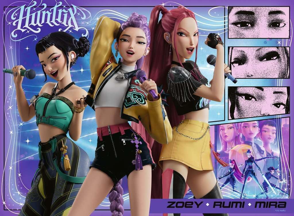 Ravensburger K-Pop Demon Hunters 100 Piece XXL Jigsaw for Kids Ages 6+ Large Format Character Puzzle