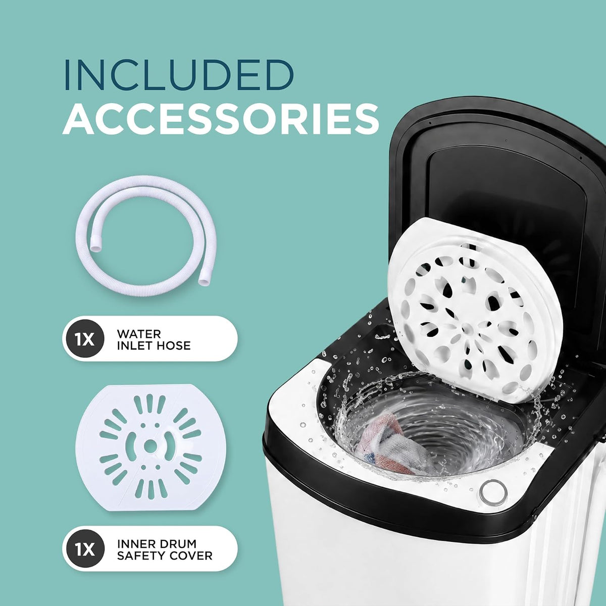 DMD Collective - 9kg Spin Dryer, Clothes Spinner, Stainless Steel Drum