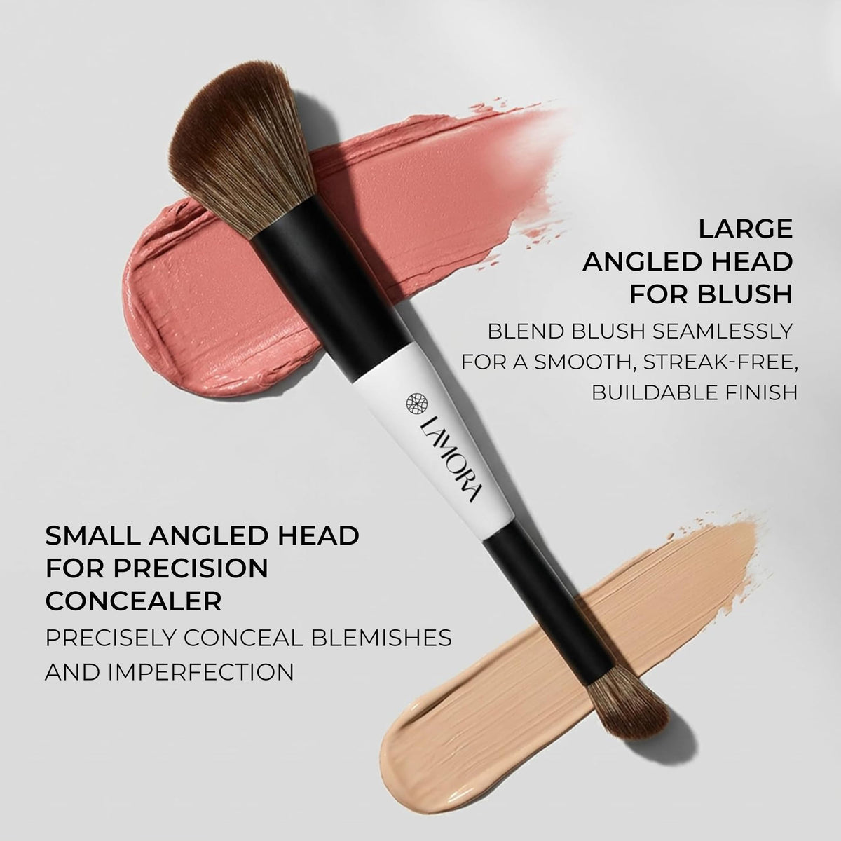 Make Up Brush Foundation Kabuki Flat Top, Perfect For Blending Liquid Cream