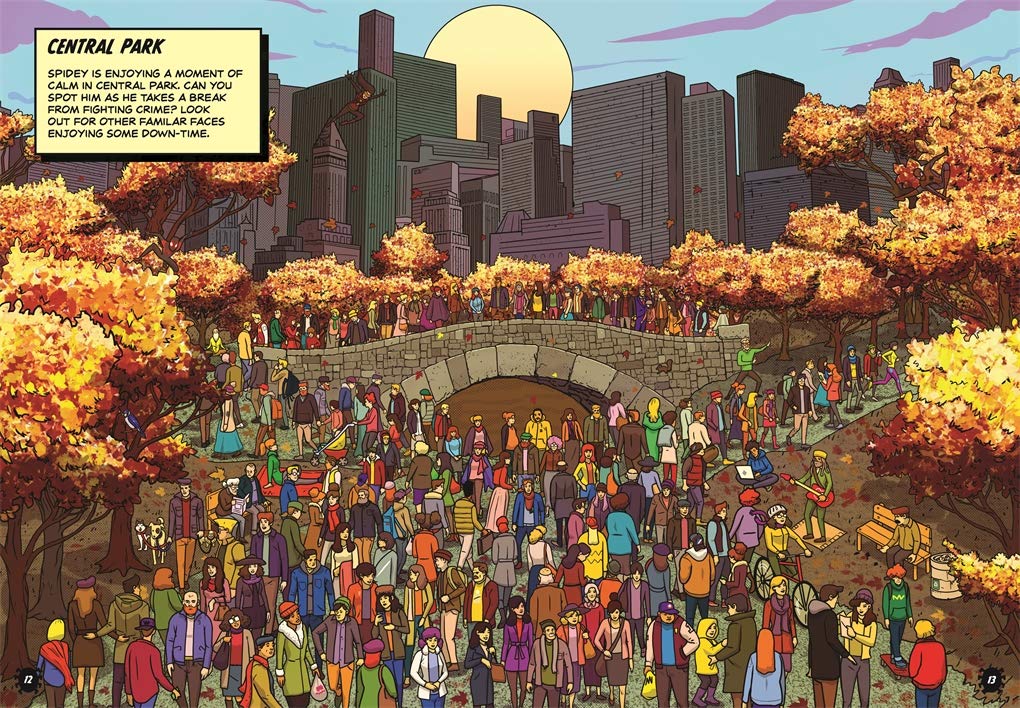 Where's Spidey?: A Marvel Spider-Man Search & Find Book