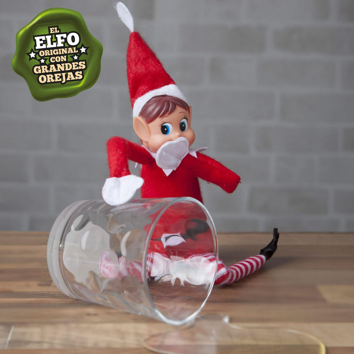Elves Behavin' Badly Charming Red Long Leg Soft Body Vinylface Girl Elf with Hat - 30 cm (1 Pc.) - Premium Quality Plush Toy - Perfect For Holiday Decor & Gift-giving