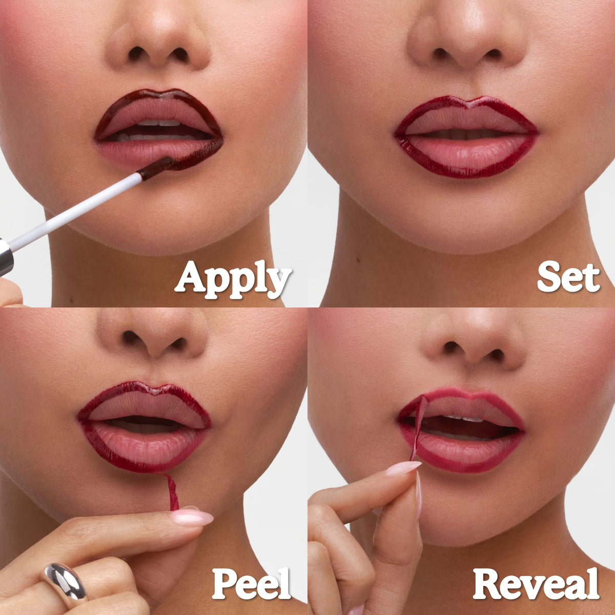 Sacheu Lip Liner STAY-N Peel Off Lip Stain, Longwear, p-INKED
