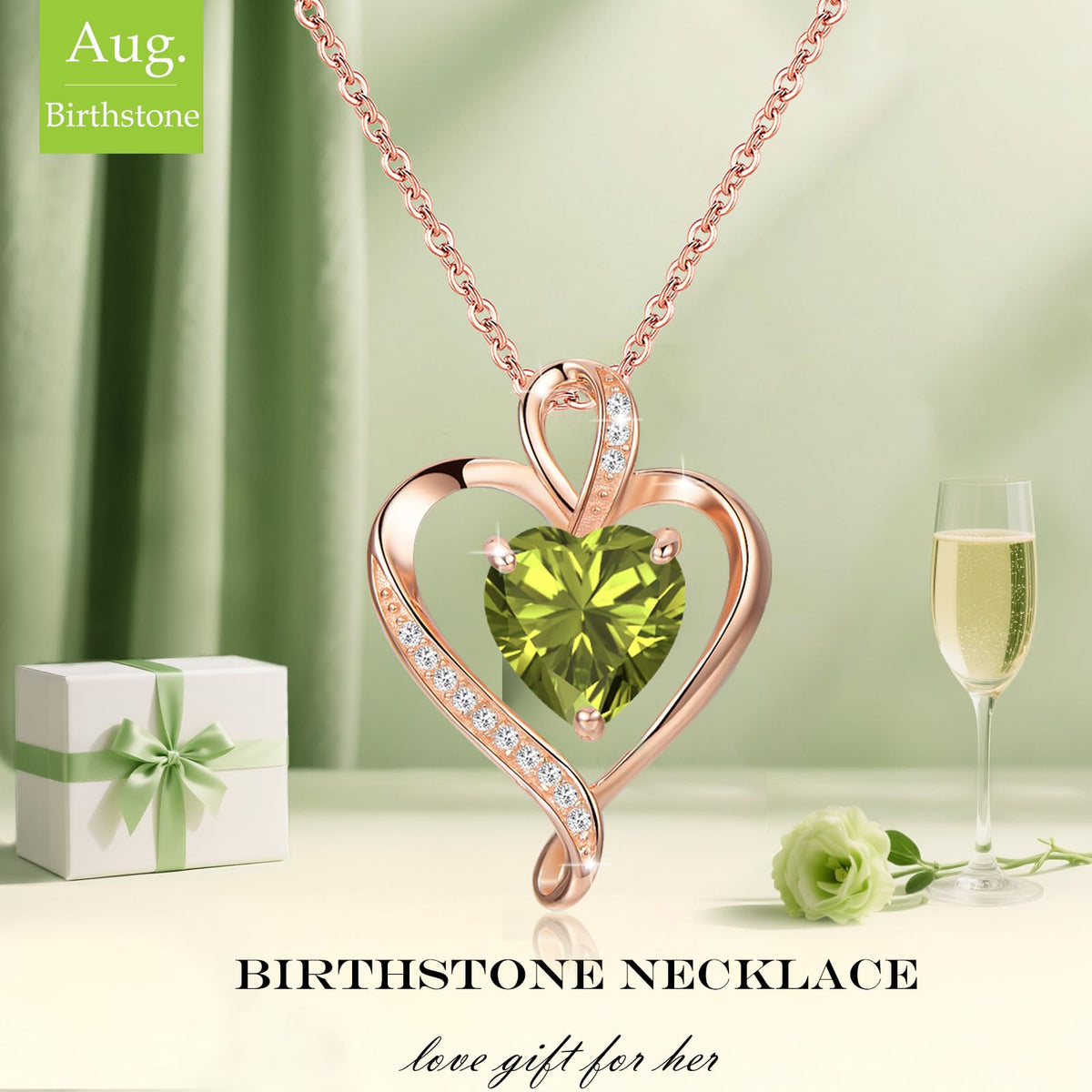 LAVUMO Heart Necklace for Women 925 Sterling Silver Love Pendant Jewellery