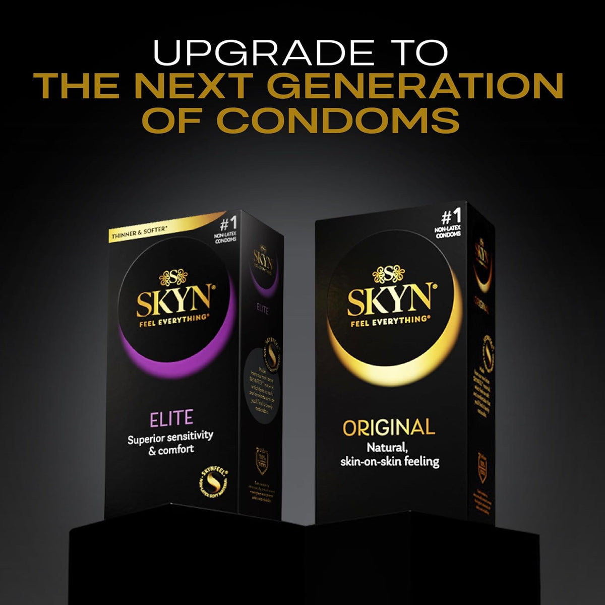SKYN Elite (Pack of 10) Regular Size, Ultra-Thin Latex Free Condoms for Men