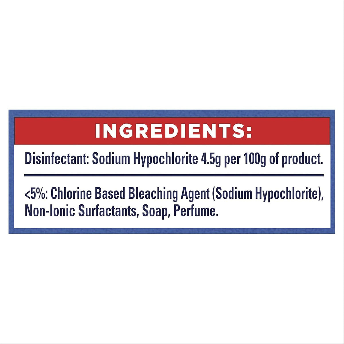 Domestos Original Thick Bleach disinfectant that eliminates 99.99% of bacteria and viruses* unstoppable strength 9x 750 ml
