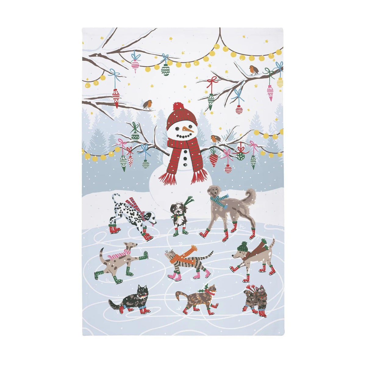 Ulster Weavers - The Twelve Days of Christmas Tea Towel (74 x 48cm) - 100% Cotton - Washable - Christmas Calendar Dish Cloths/Dish Towel - Christmas Countdown Tea Towel - Kitchen Accessories & Decor