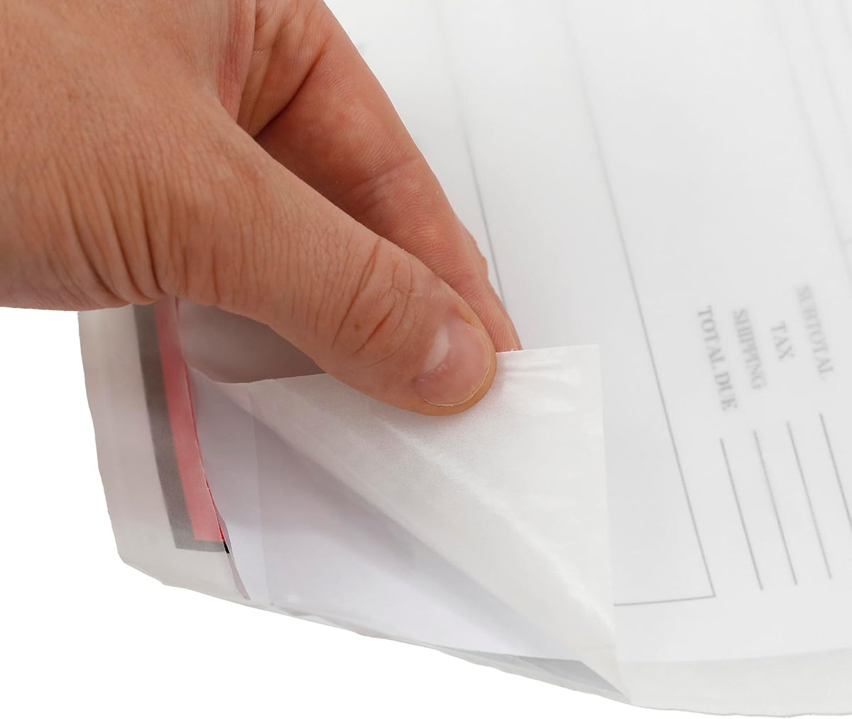 100 x A5 Printed Document Wallets (225 x 165mm), Waterproof A5 Plastic Wallets Printed with Documents Enclosed for Invoices, Labels, Delivery Notes and Packing Lists