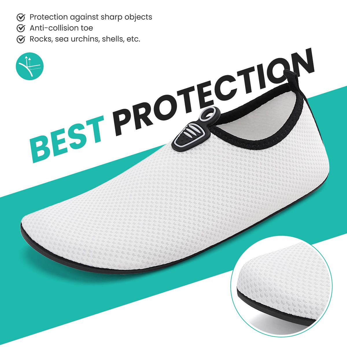 sportvibe Water Shoes Beach Swim Sea Shoes for Men Women