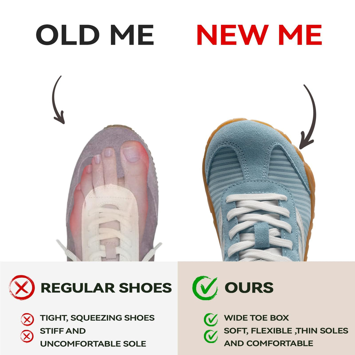Barefoot Shoes Womens Mens Wide Toe Box Trainers Casual Sneakers Zero Drop
