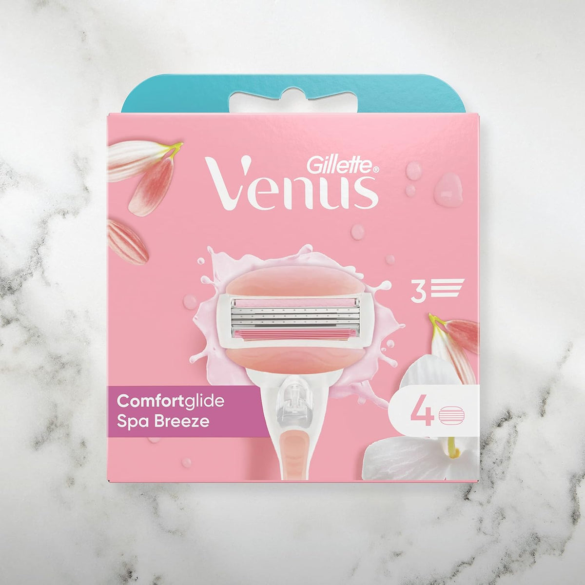 Gillette Venus Comfortglide Spa Breeze Women's Razor Refills, Pack of 10