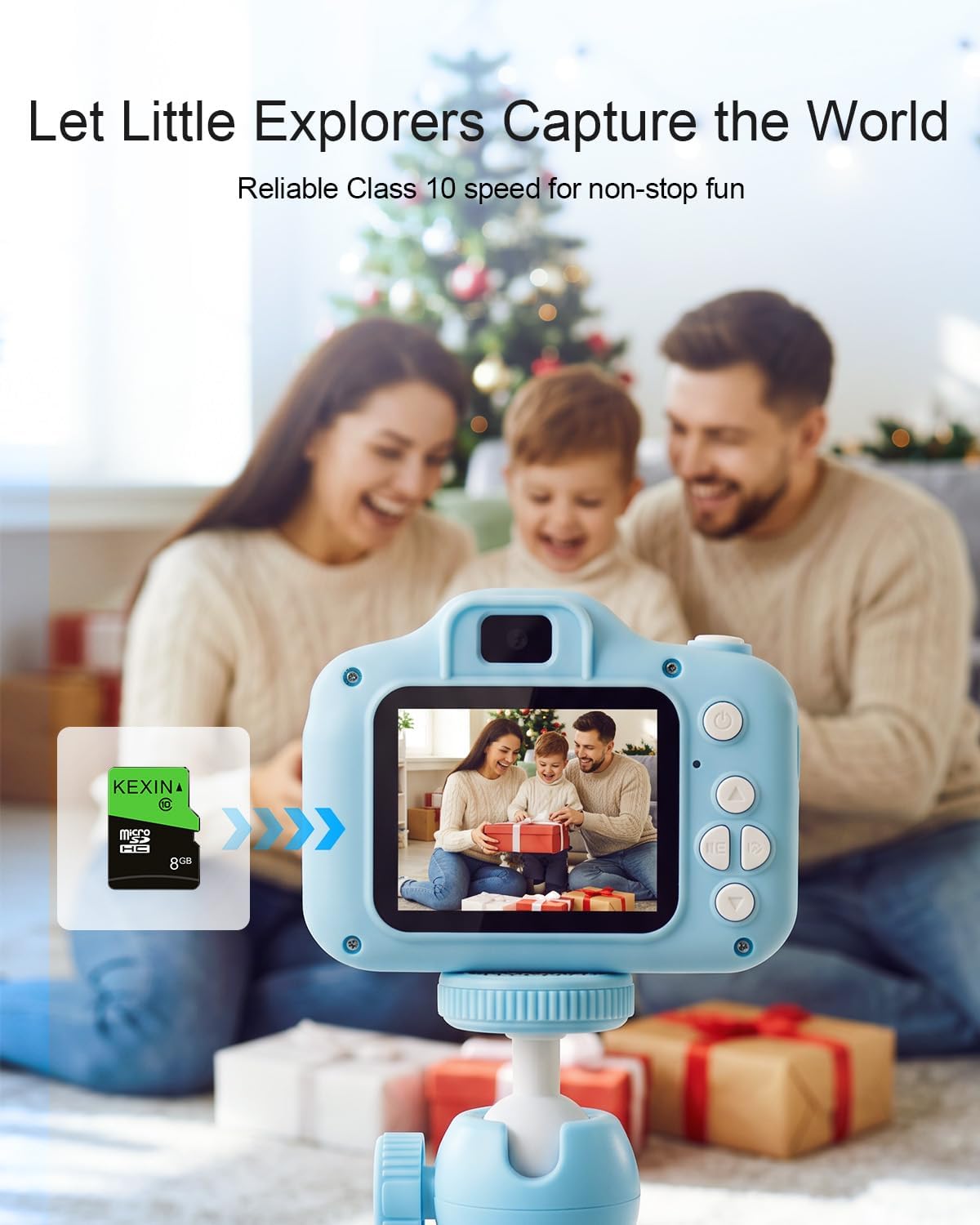 KEXIN Micro SD Card 8GB, MicroSDHC UHS-I Class 10, Mini SD Card, Memory Card for Smartphone, Tablet, Camera