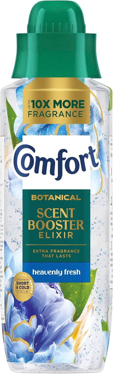 Comfort Botanical Heavenly Fresh Scent Booster Elixir up to 10x more fragrance* infuses laundry with long-lasting freshness 460 ml (Pack of 4)